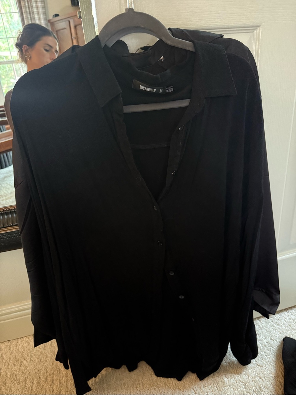 Missguided oversized button down